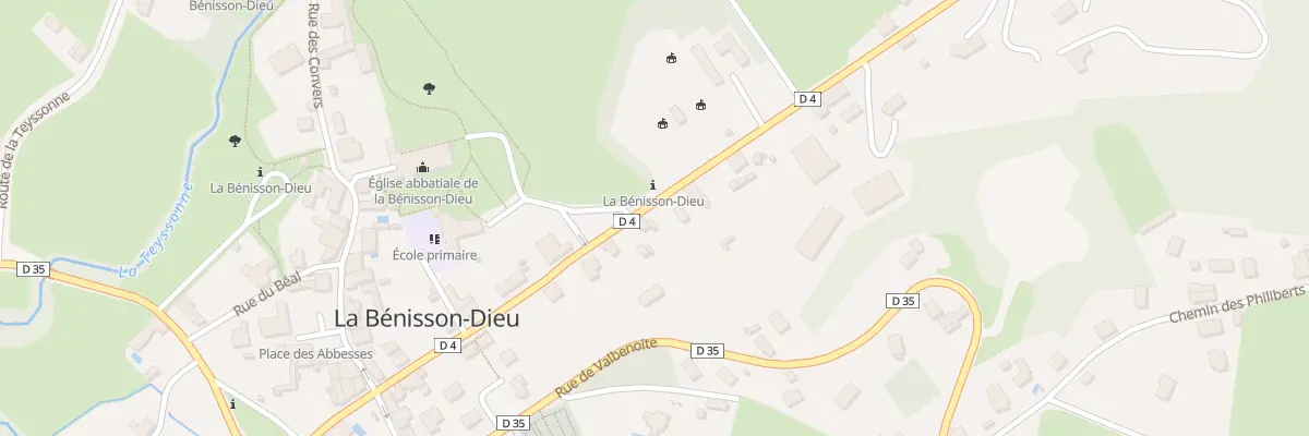 Plan du 14 Rue des Comtes du Forez à La Bénisson-Dieu