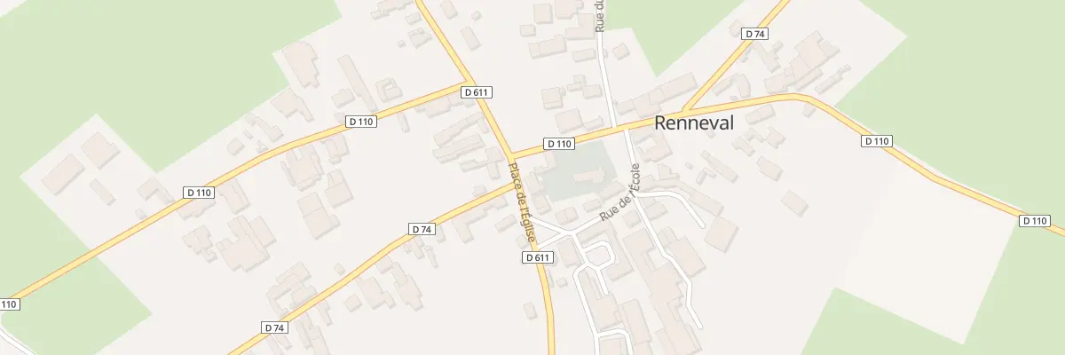 Plan du 6 Vc La Place à Renneval