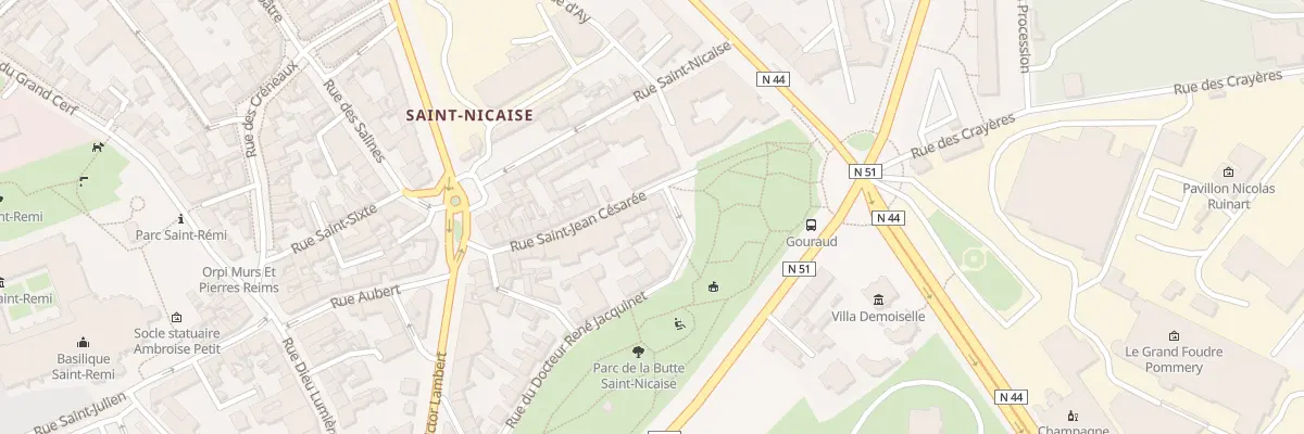 Plan du 28 Rue Saint-Jean Césarée à Reims