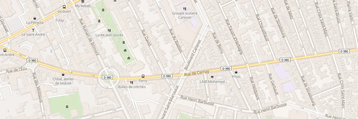 Plan du 48 Bd Carteret à Reims