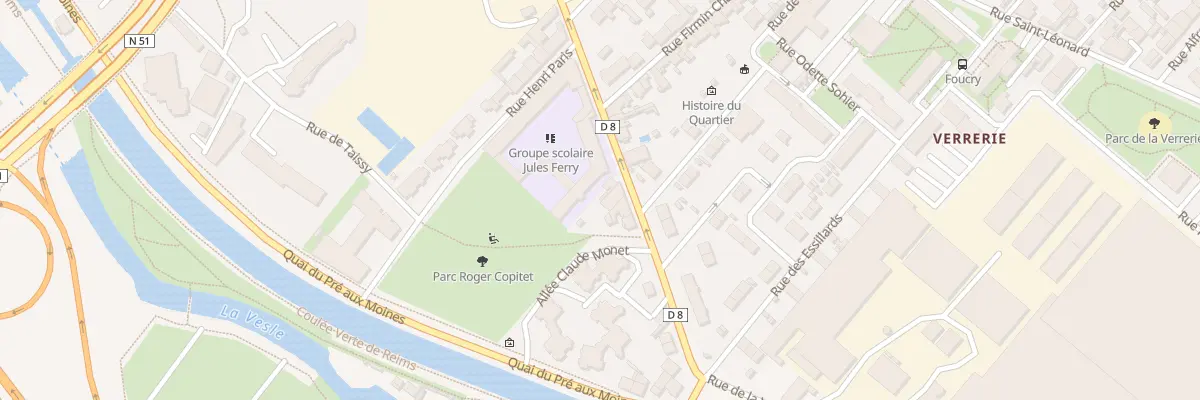 Plan du 30 Rue Albert Thomas à Reims