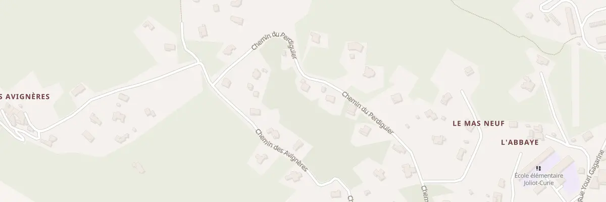 Plan du 451 Chem du Perdiguier à Cendras