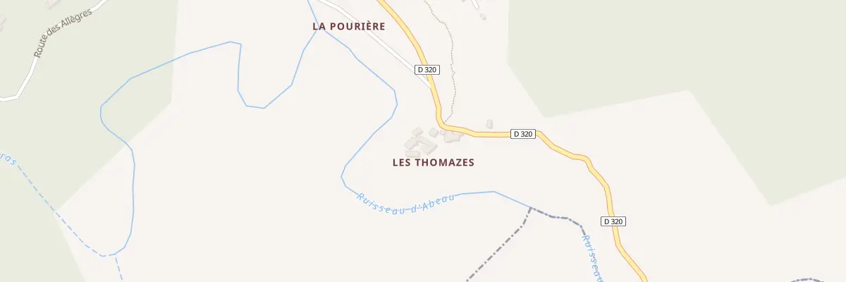 Plan du 5023A Les Thomazes à Bonnevaux
