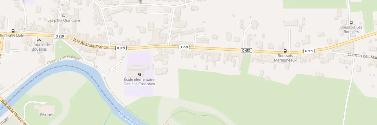 Plan du 62 Rue Anatole France à Boussois