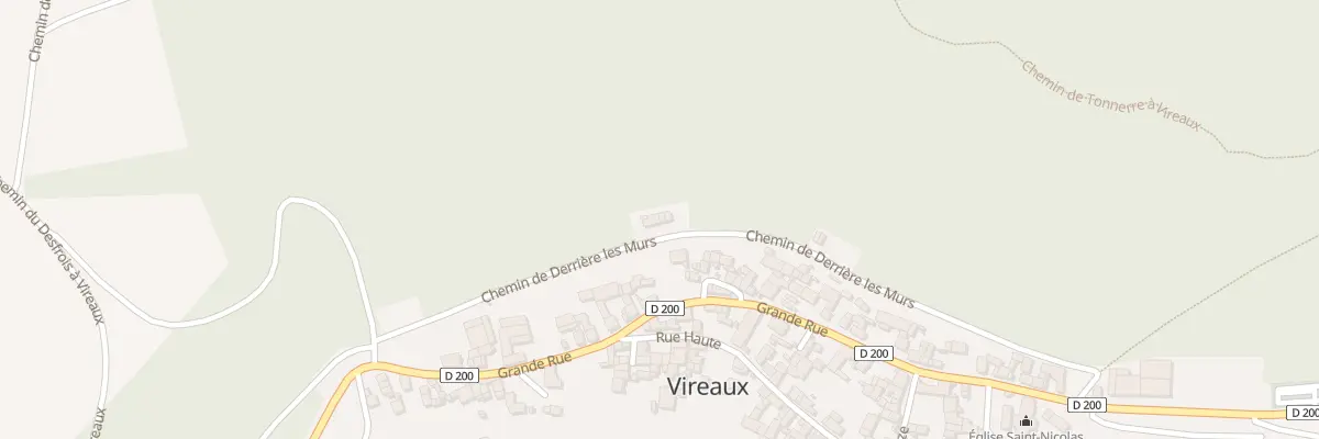 Plan du 100 Le Village à Vireaux