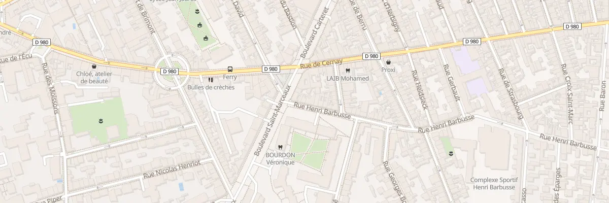 Plan du 5 Rue Henri Barbusse à Reims