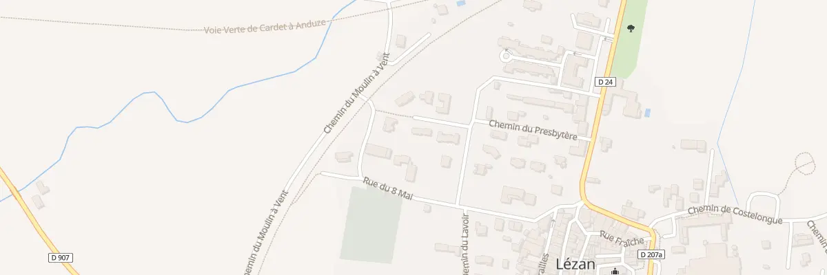 Plan du 54 Rue Max Fournier à Lézan
