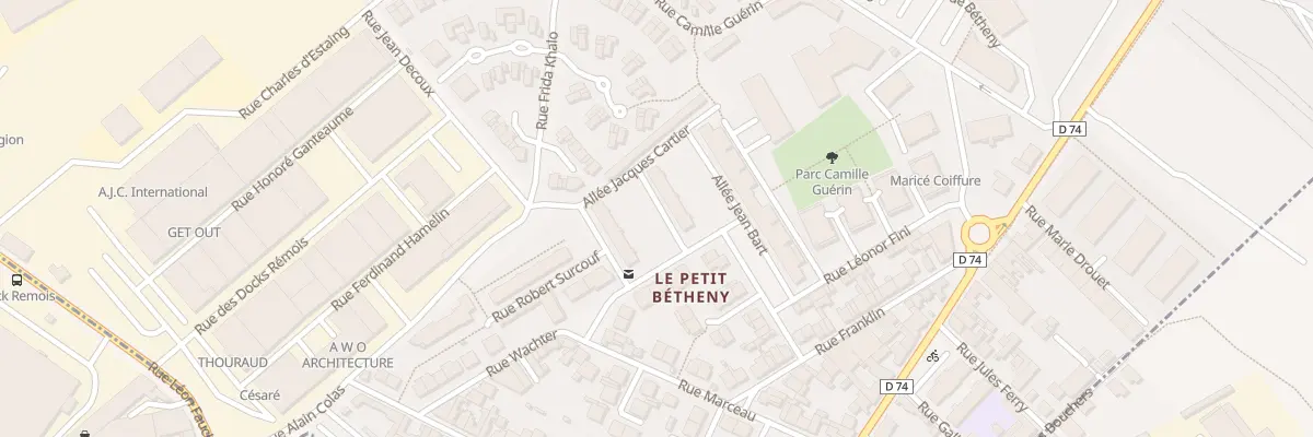 Plan du 6 All Jacques Cartier à Bétheny