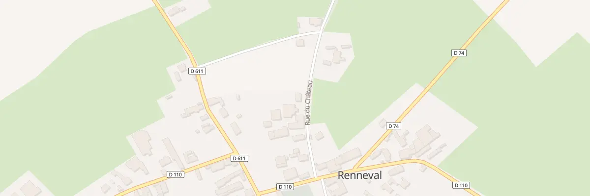 Plan du 7 Rue du Chateâu à Renneval