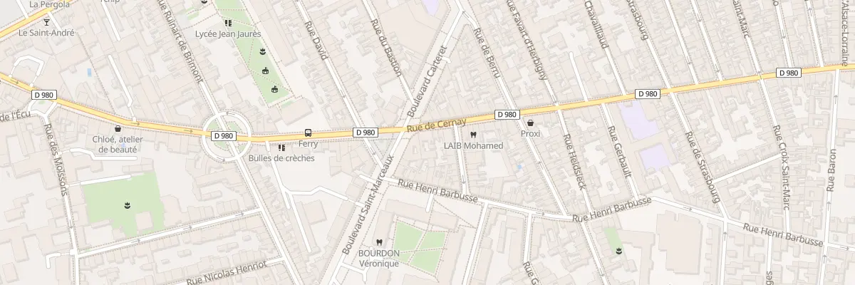Plan du 68 Rue de Cernay à Reims