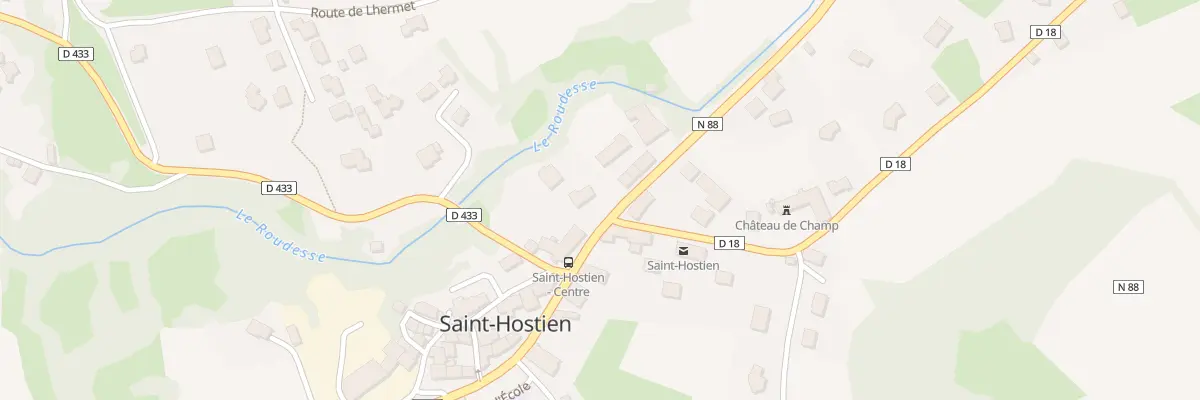 Plan du 2073 Rte du Puy à Saint-Hostien