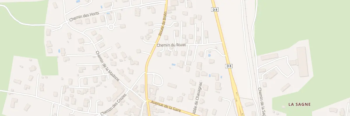Plan du 54 Che du Rozet à Champdieu