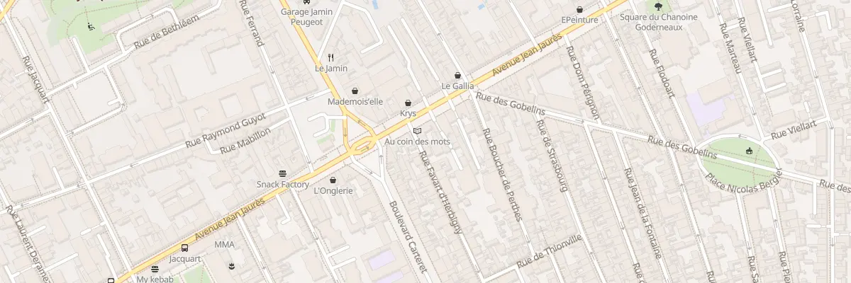 Plan du 5 Rue Favart d’Herbigny à Reims