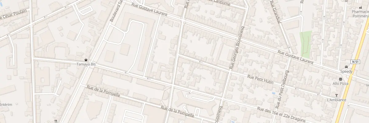 Plan du 2 Rue Petit Hutin à Reims