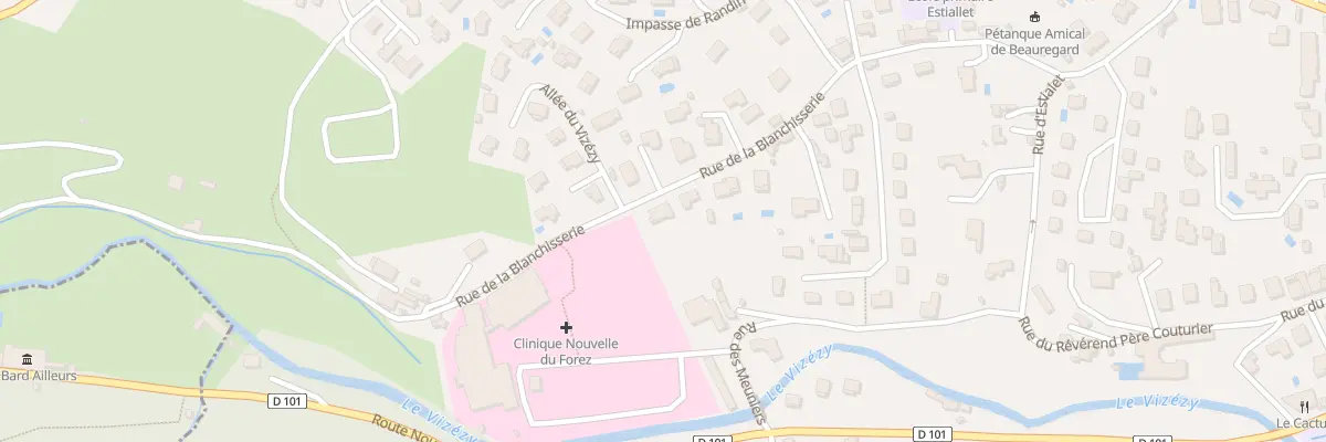 Plan du 27 Rue de la Blanchisserie à Montbrison