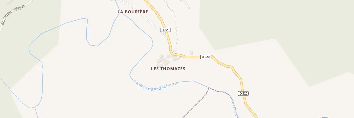 Plan du 5097 Les Thomazes à Bonnevaux