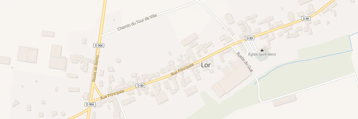 Plan du 19 Rue Principale à Lor
