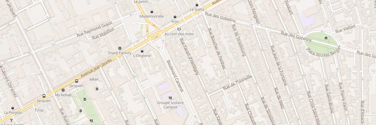 Plan du 10 Rue Favart d’Herbigny à Reims