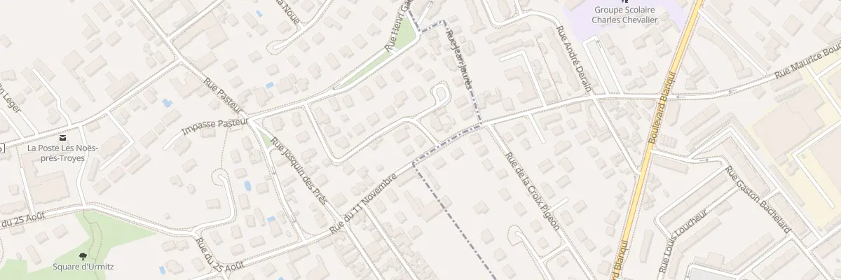 Plan du 17 Rue du Onze Novembre aux Noës-près-Troyes