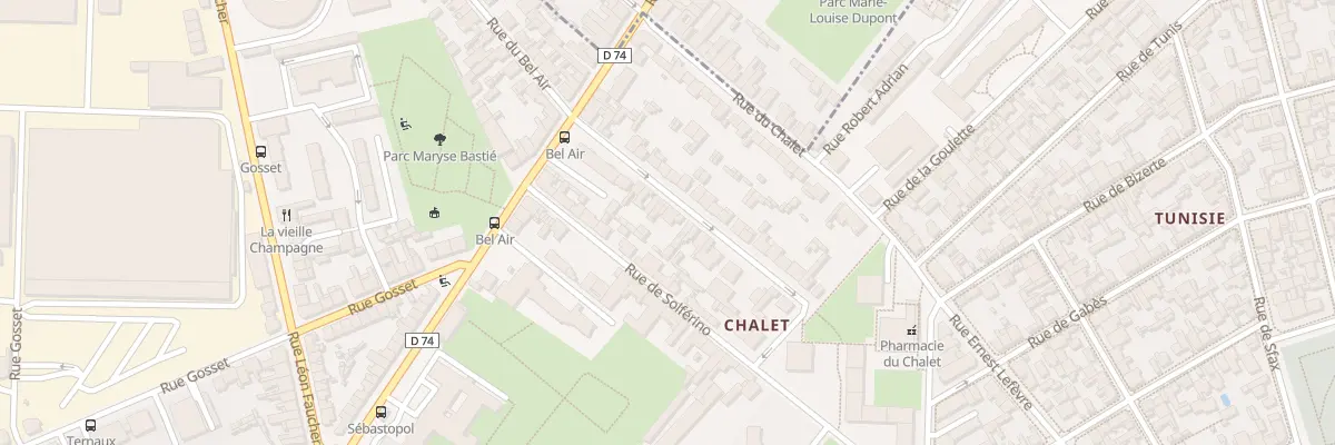 Plan du 67 Rue du Bel Air à Reims
