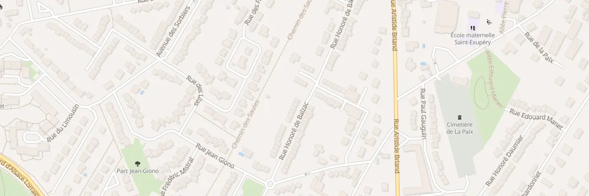 Plan du 26 Rue Honoré de Balzac à Cormontreuil