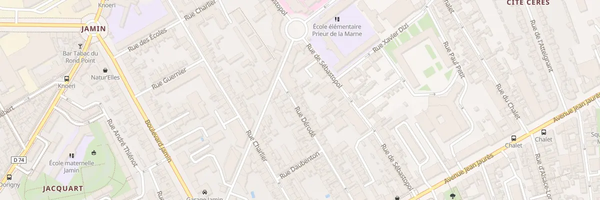 Plan du 44 Rue Derodé à Reims