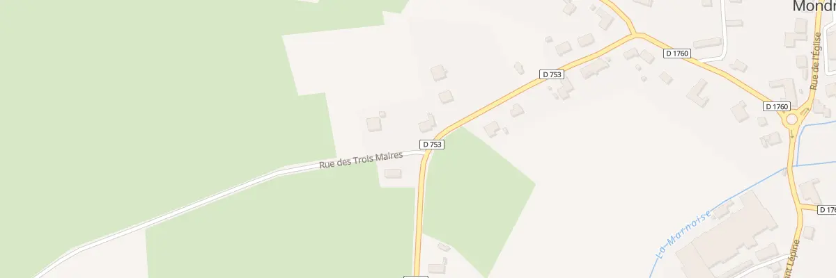 Plan du 12 Rue du Général de Gaulle à Mondrepuis