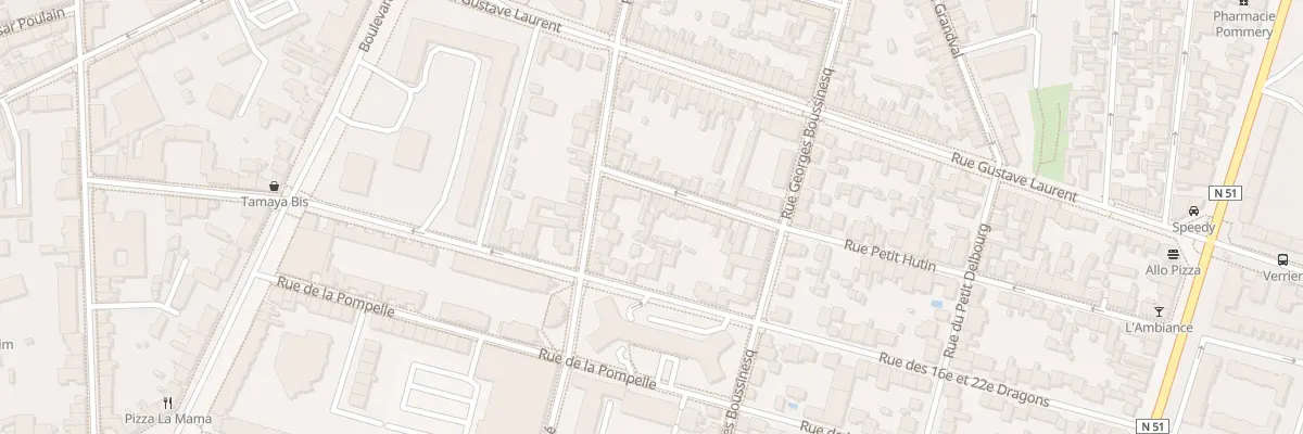 Plan du 6 Rue Petit Hutin à Reims