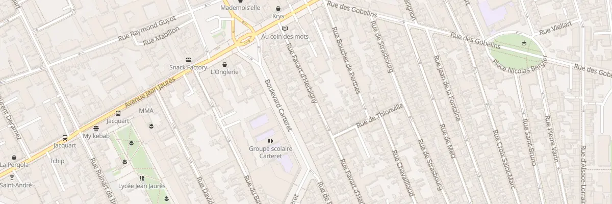 Plan du 18 Rue Favart d’Herbigny à Reims