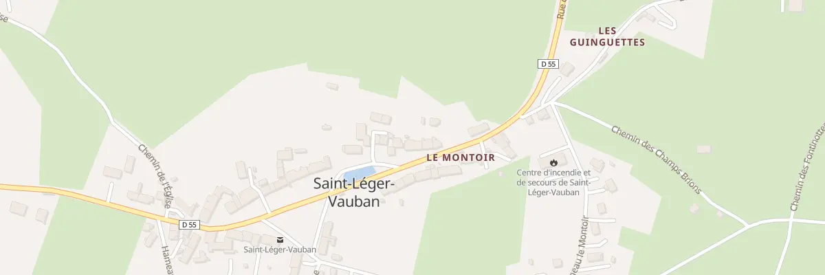 Plan du 1 Rue de Rouvray à Saint-Léger-Vauban