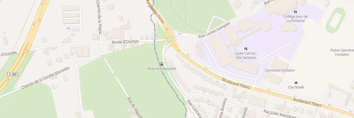 Plan du 95 Bd de Thiers à Roanne