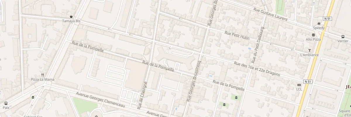 Plan du 62 Rue Georges Boussinesq à Reims