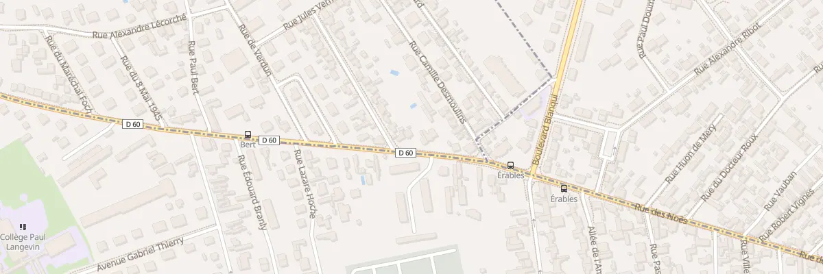Plan du 10 Rue Lamartine aux Noës-près-Troyes