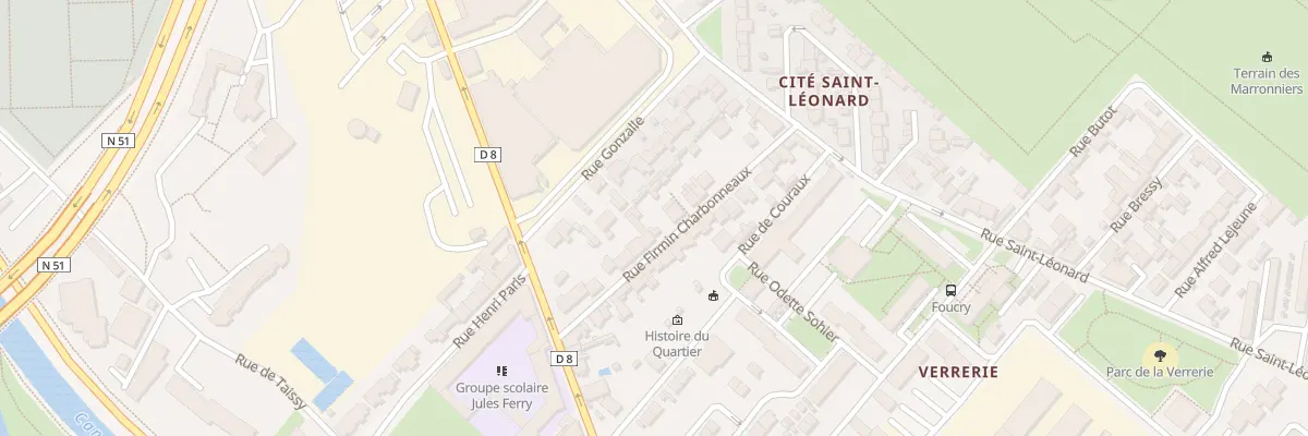 Plan du 17 Rue Firmin Charbonneaux à Reims