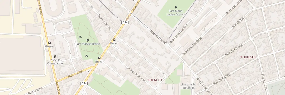 Plan du 48 Rue du Bel Air à Reims