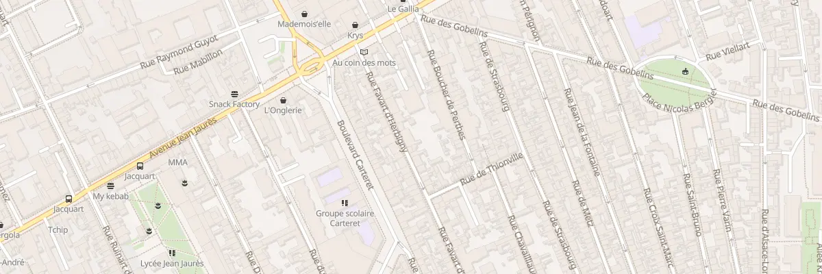 Plan du 25 Rue Favart d’Herbigny à Reims