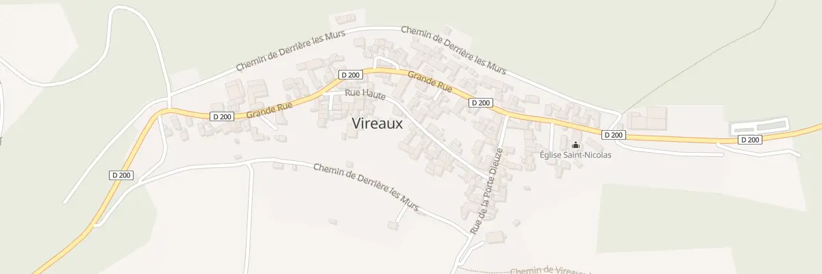 Plan du 9 Rue Haute à Vireaux