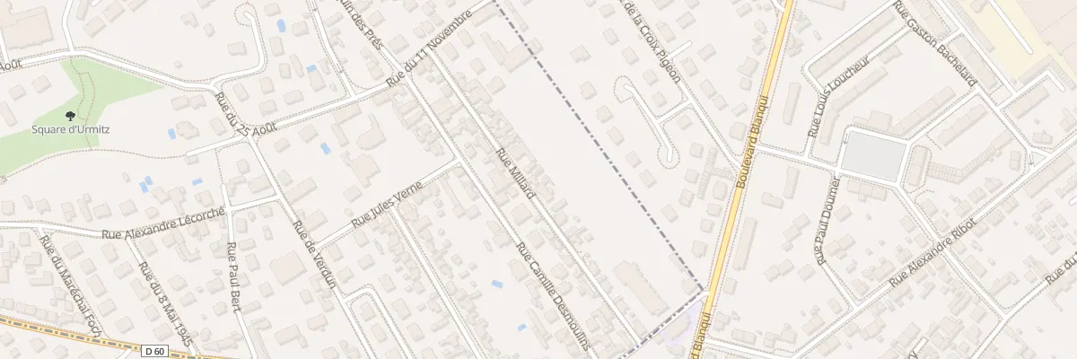 Plan du 19 Rue Millard aux Noës-près-Troyes