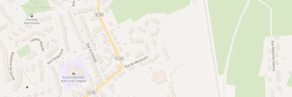Plan du 9 Rue de Minonsars à Fourmies