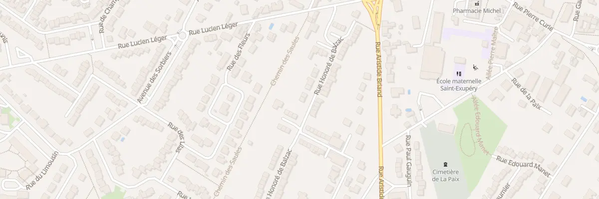 Plan du 24 Rue Honoré de Balzac à Cormontreuil