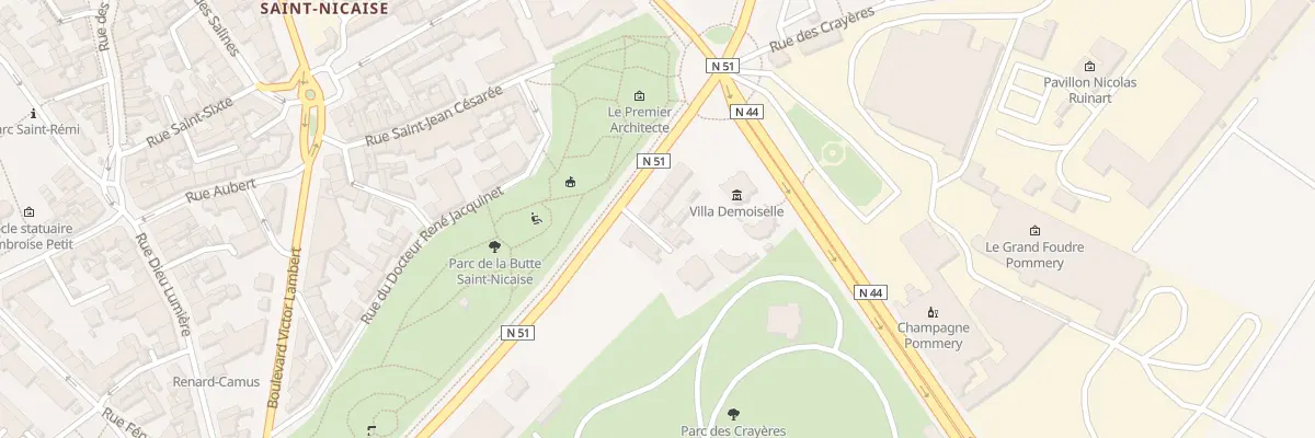 Plan du 28 Bd Diancourt à Reims