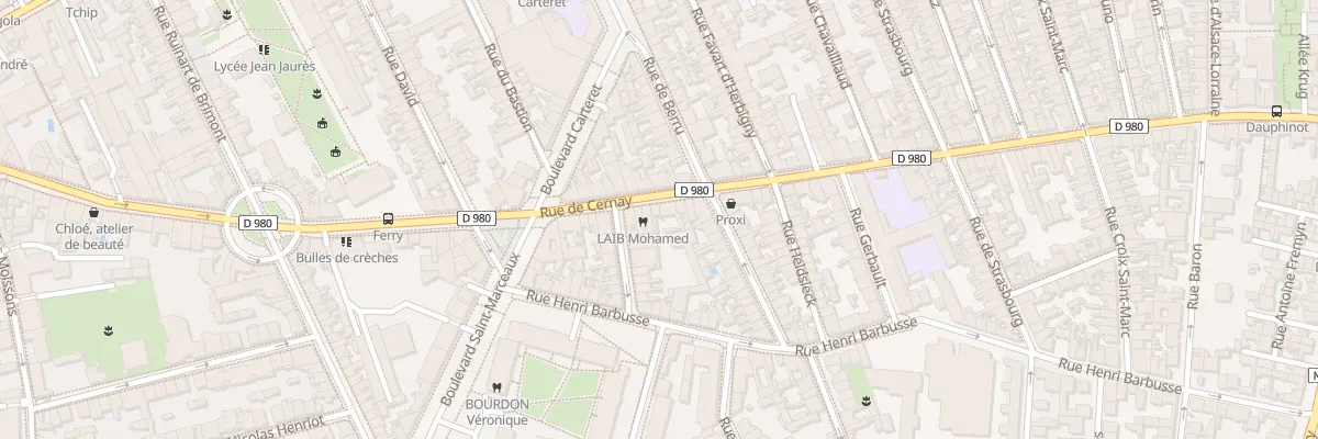 Plan du 84 Rue de Cernay à Reims