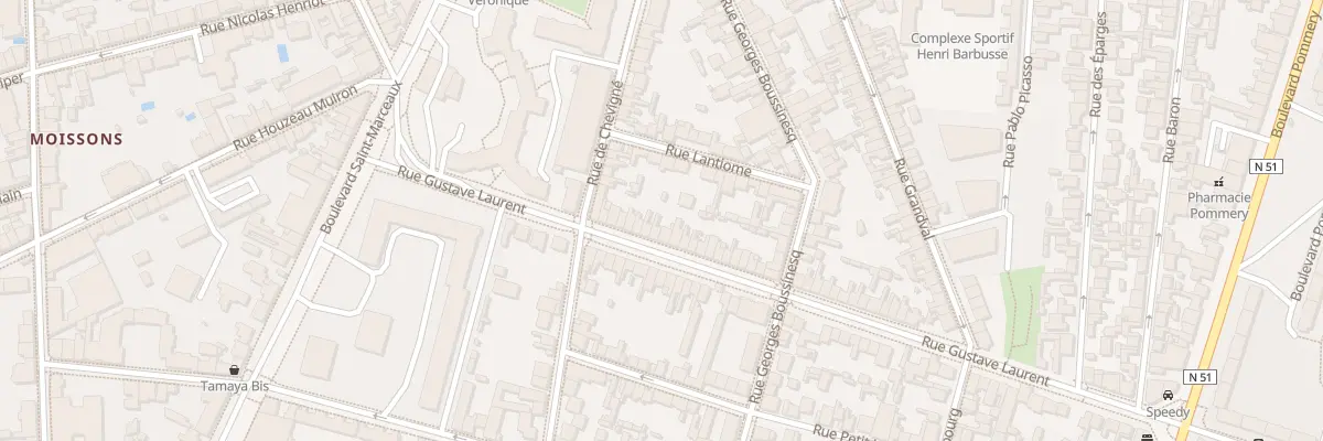 Plan du 15 Rue Gustave Laurent à Reims