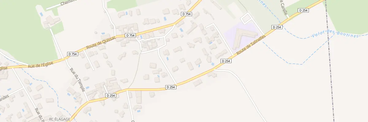 Plan du 2B Rue du Claou à Aspères