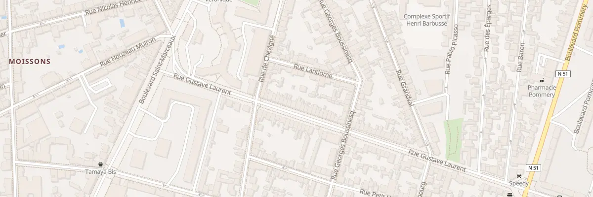 Plan du 17 Rue Gustave Laurent à Reims