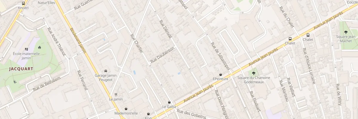 Plan du 21 Rue Derodé à Reims