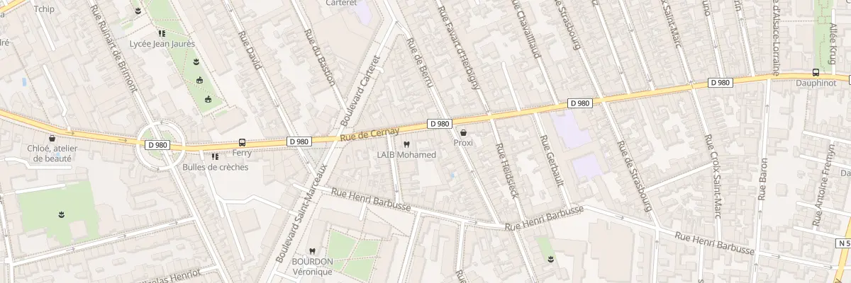 Plan du 86 Rue de Cernay à Reims