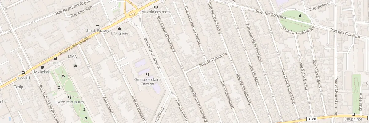 Plan du 41 Rue Favart d’Herbigny à Reims