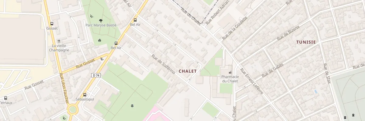 Plan du 45 Rue du Bel Air à Reims