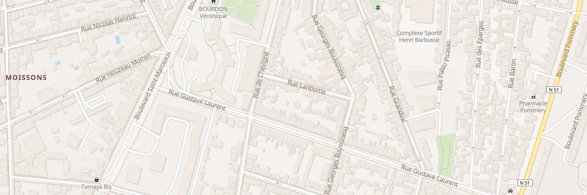 Plan du 6 Rue Lantiome à Reims